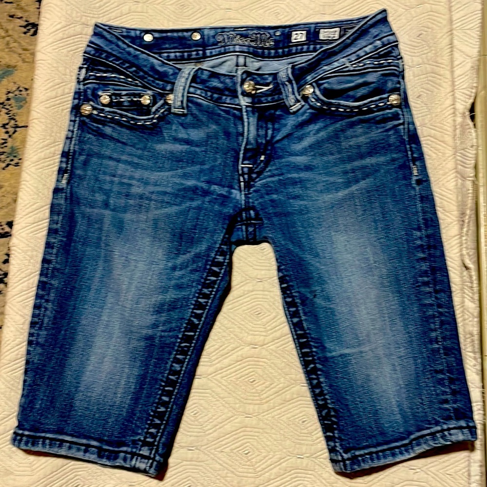Miss Me blingy jean shorts